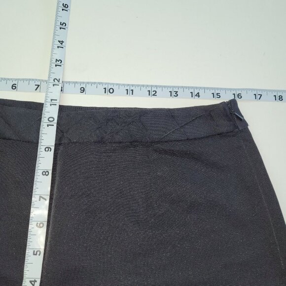 Peck & Peck Capri Pant Womens 8 Black Solid Textured Minimalist Capsule Side Zip - Picture 7 of 9